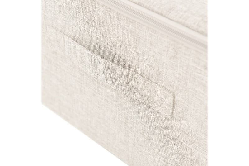 opbevaringskasser 2 stk. 70x40x18 cm stof cremefarvet - Creme - Opbevaring - Opbevaring til småting - Kurve & kasser