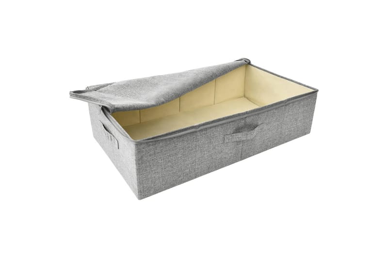 opbevaringskasser 2 stk. 70x40x18 cm stof grå - Grå - Opbevaring - Opbevaring til småting - Kurve & kasser