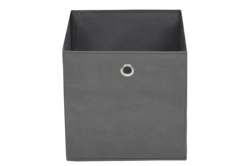 Opbevaringskasser 4 stk. 28x28x28 cm uvævet stof grå - Grå - Opbevaring - Opbevaring til småting - Kurve & kasser