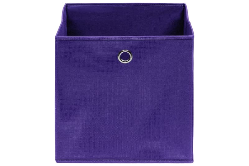 opbevaringskasser 4 stk. 28x28x28 cm uvævet stof lilla - Violet - Kurve & kasser