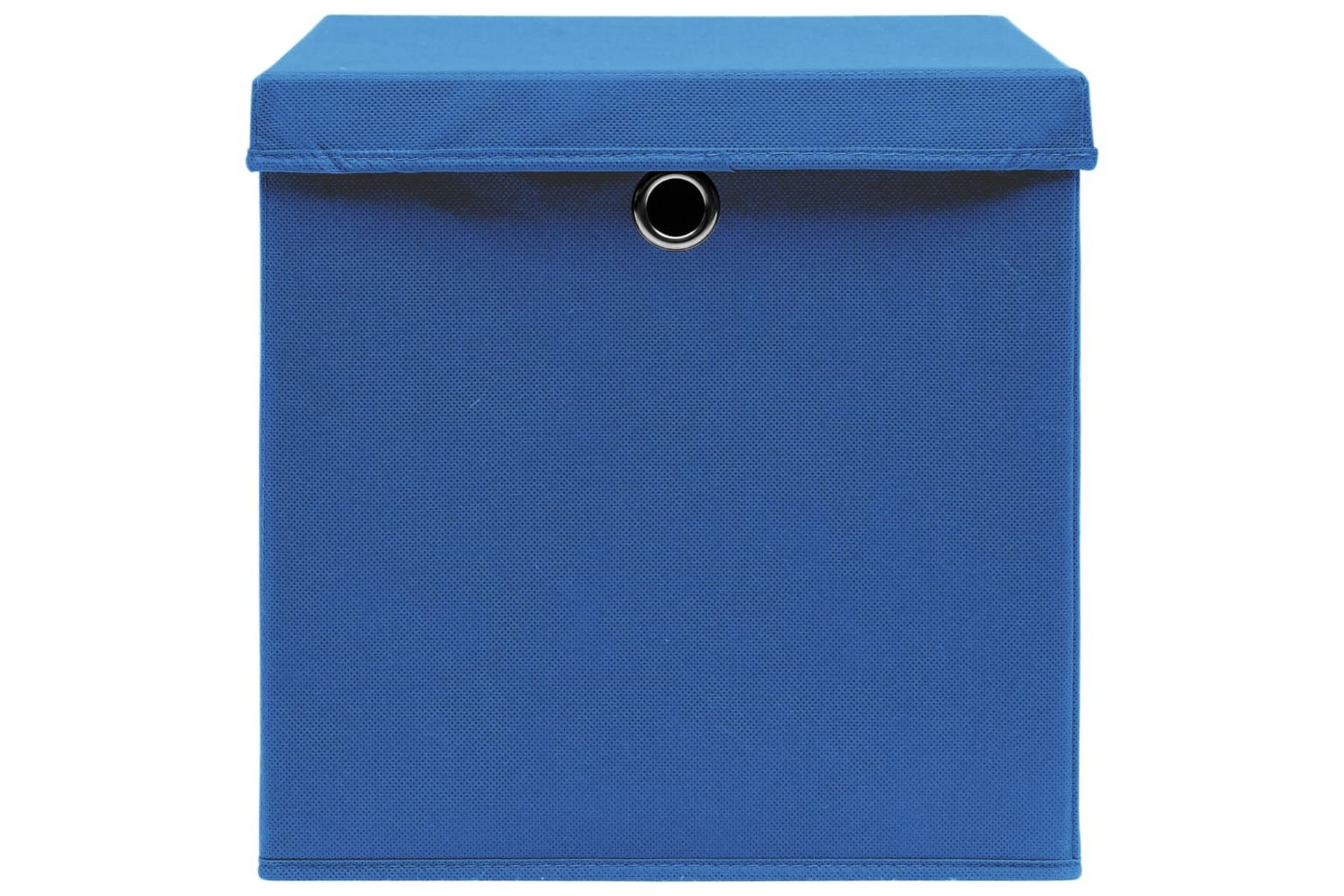 Opbevaringskasser Med Låg 4 Stk. 32x32x32 Stof Blå - Opbevaring - Opbevaring til småting - Kurve & kasser