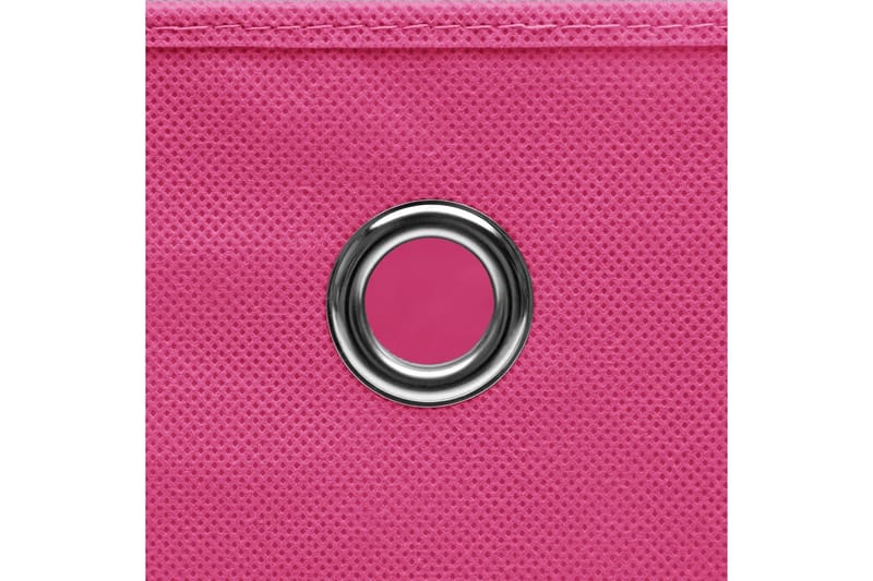 Opbevaringskasser Med Låg 4 Stk. 32x32x32 Stof Pink - Opbevaring - Opbevaring til småting - Kurve & kasser
