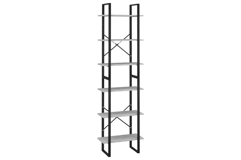 opbevaringsreol 60x30x210 cm spånplade betongrå - Grå - Opbevaring - Opbevaring til småting - Kurve & kasser