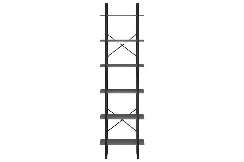 opbevaringsreoler 2 stk. 60x30x210 cm spånplade grå - Grå - Kurve & kasser