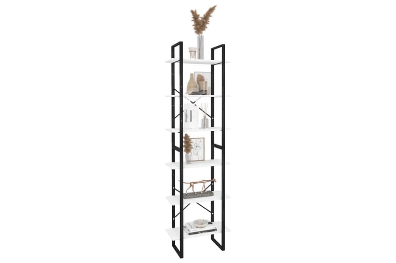 opbevaringsreoler 2 stk. 60x30x210 cm spånplade hvid - Hvid - Opbevaring - Opbevaring til småting - Kurve & kasser
