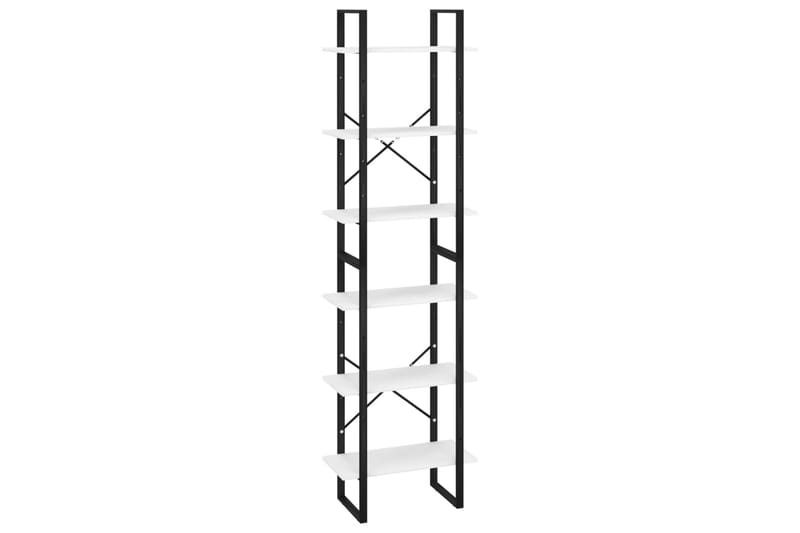 opbevaringsreoler 2 stk. 60x30x210 cm spånplade hvid - Hvid - Kurve & kasser