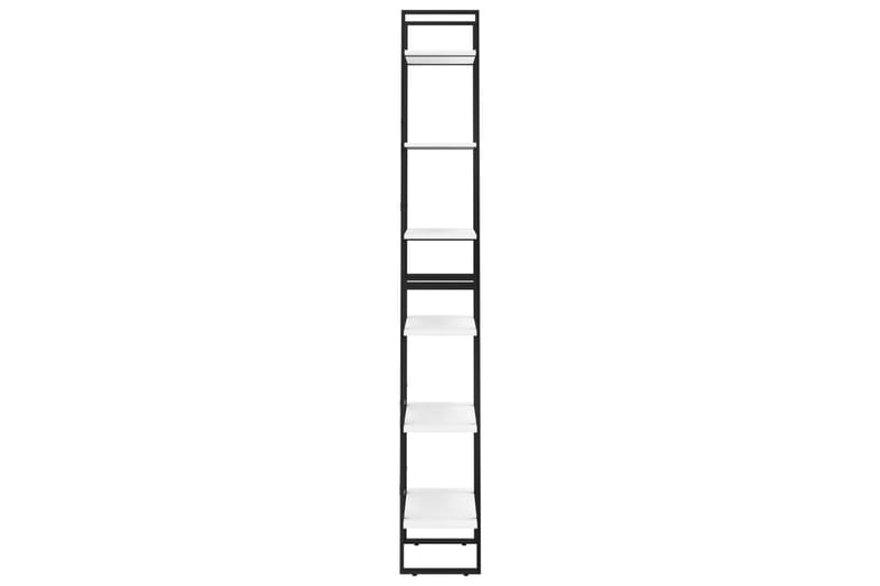 opbevaringsreoler 2 stk. 60x30x210 cm spånplade hvid - Hvid - Kurve & kasser