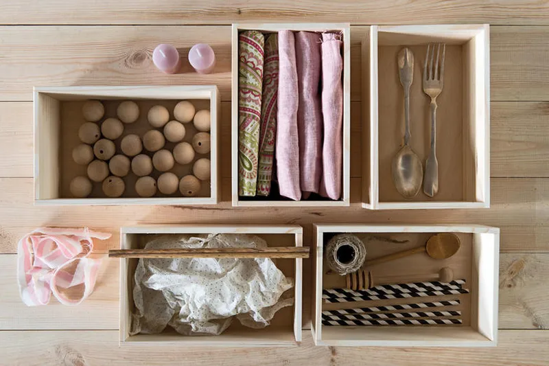 Spot Opbevaringskasse Træ/Natur - VOX - Opbevaring - Opbevaring til småting - Kurve & kasser