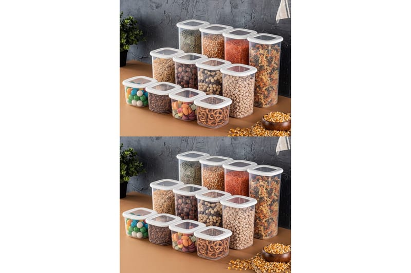 Syril Opbevaringskasser 10 cm - Hvid - Opbevaring - Opbevaring til småting - Kurve & kasser - Plastikbakke & plastikkasse