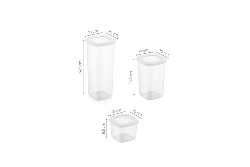 Syril Opbevaringskasser 10 cm - Hvid - Opbevaring - Opbevaring til småting - Kurve & kasser - Plastikbakke & plastikkasse