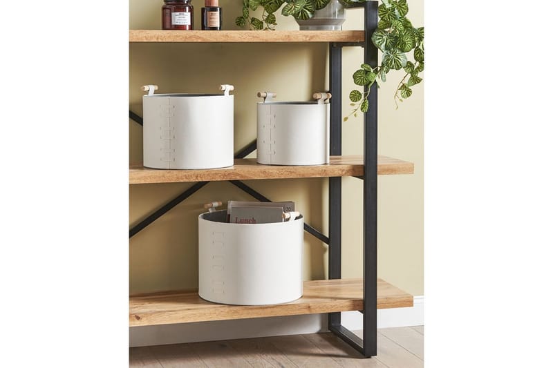 Kurv Aram sæt af 3 Hvid - Hvid - Opbevaring - Opbevaring til småting - Kurve - Flettet kurv & rattankurv