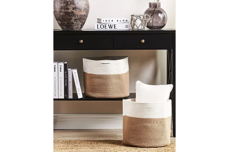 Kurv Ardesen sæt af 2 - Opbevaring - Opbevaring til småting - Kurve - Flettet kurv & rattankurv