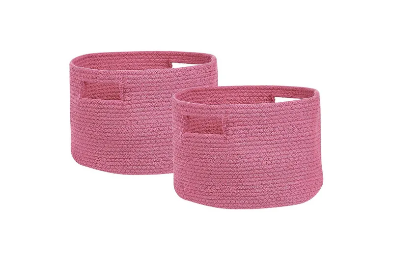 Kurv Chiniot sæt på 2 Rosa, Rosa