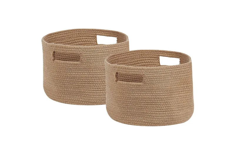 Kurv Chiniot sæt på 2 Beige/naturlig, Beige/naturlig