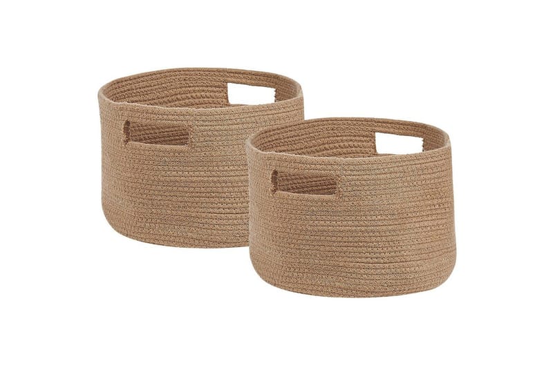 Kurv Chiniot sæt på 2 Beige/naturlig, Beige/naturlig