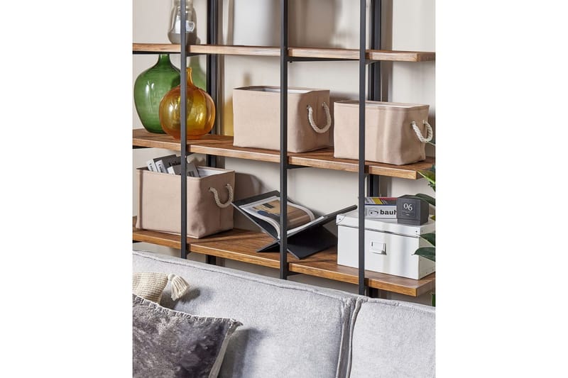 Kurv Darqab sæt á 3 Beige, hvid - Beige, hvid - Opbevaring - Opbevaring til småting - Kurve - Flettet kurv & rattankurv