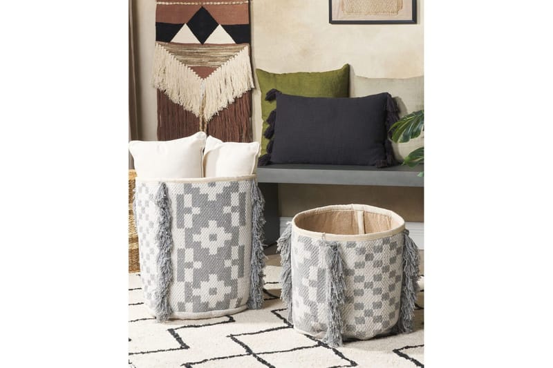 Kurv Kalai sæt af 2 - Opbevaring - Opbevaring til småting - Kurve - Flettet kurv & rattankurv