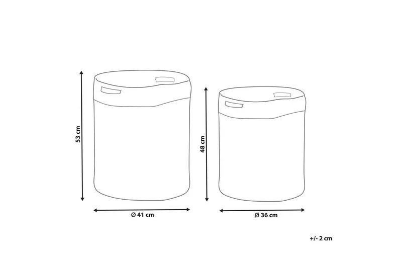 Kurv Kardh sæt af 2 - Opbevaring - Opbevaring til småting - Kurve - Flettet kurv & rattankurv