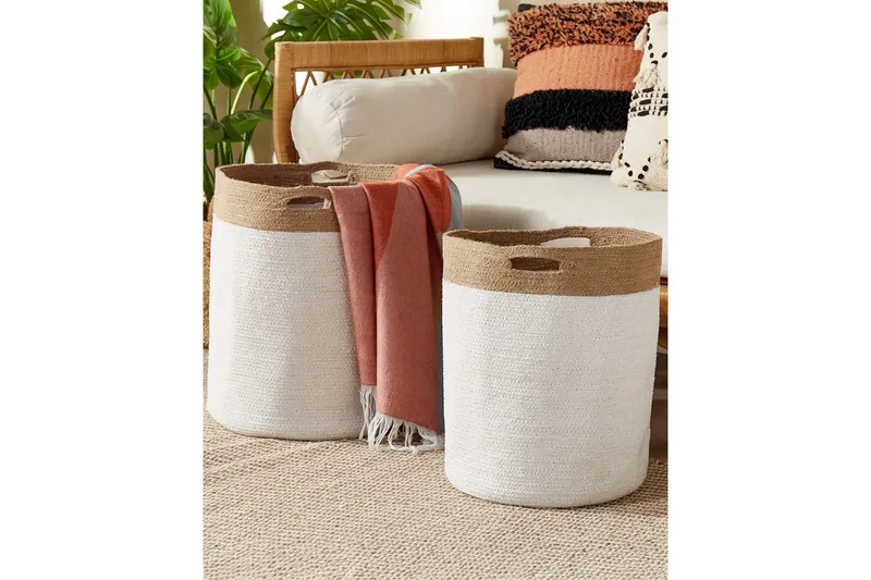 Kurv Kardh sæt af 2 - Opbevaring - Opbevaring til småting - Kurve - Flettet kurv & rattankurv