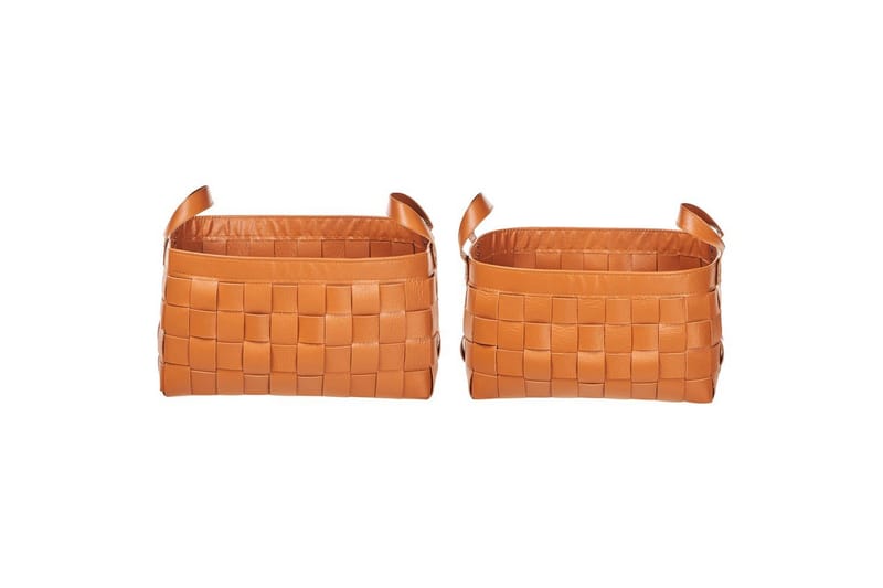 Kurv Sippar sæt af 2 Brun - Brun - Opbevaring - Opbevaring til småting - Kurve - Flettet kurv & rattankurv