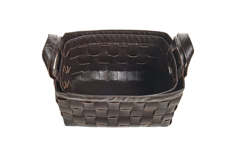 Kurv Sippar sæt af 2 Mørkebrun - Mørkebrun - Opbevaring - Opbevaring til småting - Kurve - Flettet kurv & rattankurv