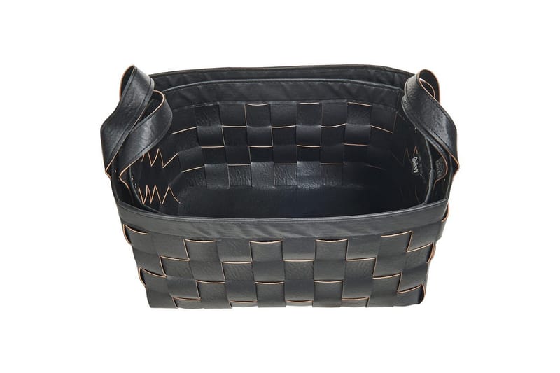Kurv Sippar sæt af 2 Sort - Sort - Opbevaring - Opbevaring til småting - Kurve - Flettet kurv & rattankurv