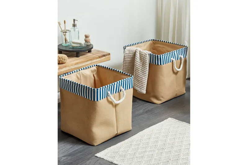 Kurv Tugul sæt af 2 - Opbevaring - Opbevaring til småting - Kurve - Flettet kurv & rattankurv