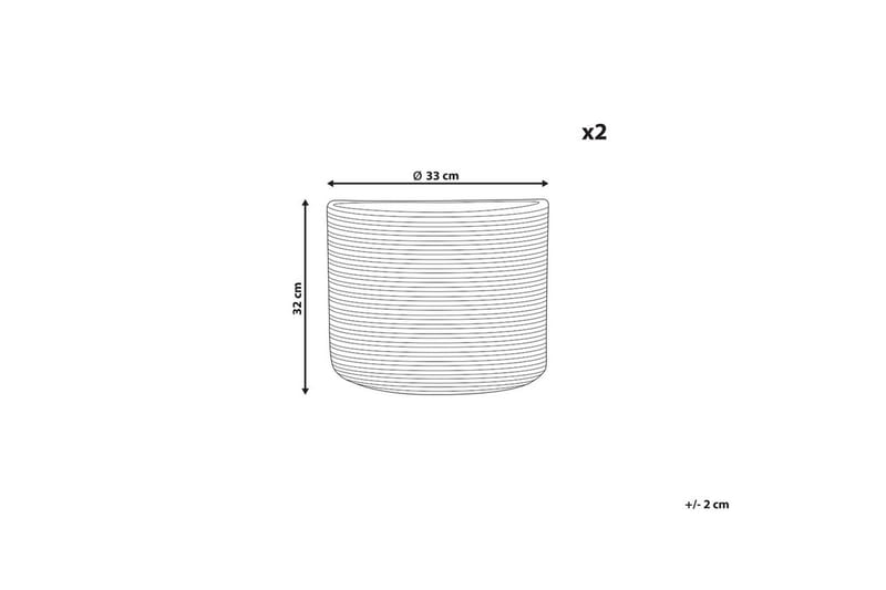 Kurv Yerkoy sæt af 2 - Opbevaring - Opbevaring til småting - Kurve - Flettet kurv & rattankurv