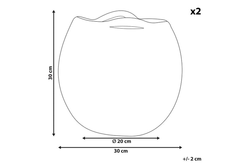 Kurv Panjgur sæt af 2 Rosa - Rosa - Opbevaring - Opbevaring til småting - Kurve - Flettet kurv & rattankurv