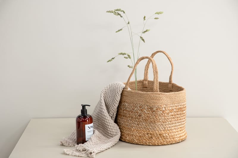 Mumbai Kurv Rund - Natur - Opbevaring - Opbevaring til småting - Kurve - Flettet kurv & rattankurv