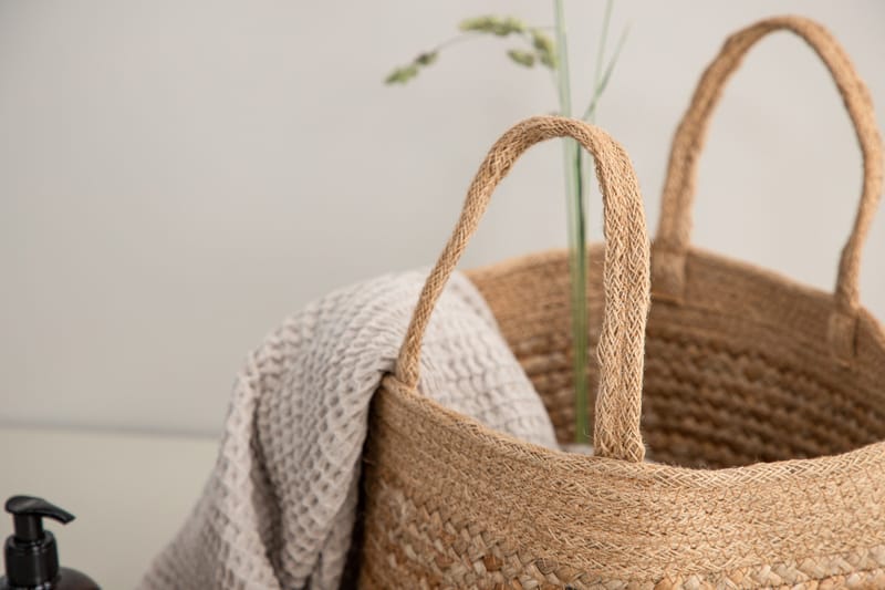 Mumbai Kurv Rund - Natur - Opbevaring - Opbevaring til småting - Kurve - Flettet kurv & rattankurv