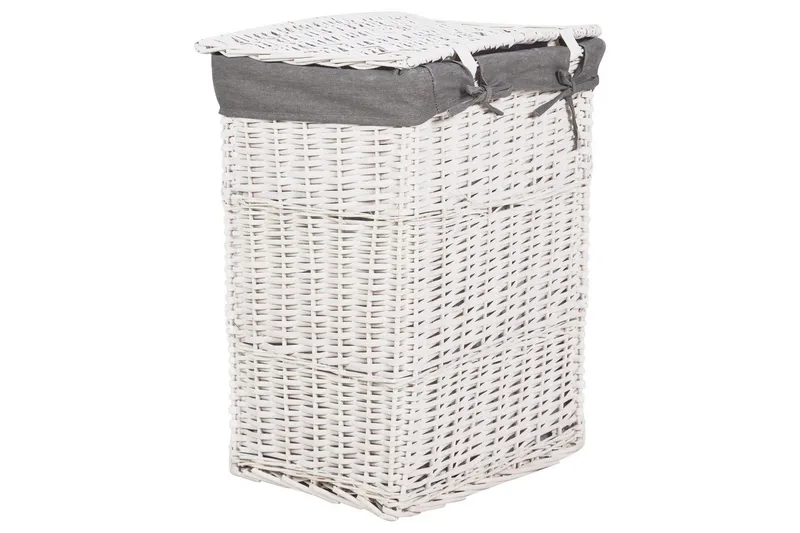 Vasketøjskurve Ella Grå/hvid - Grå/hvid - Hus & renovering - Køkken & bad - Badeværelse - Badeværelsestilbehør