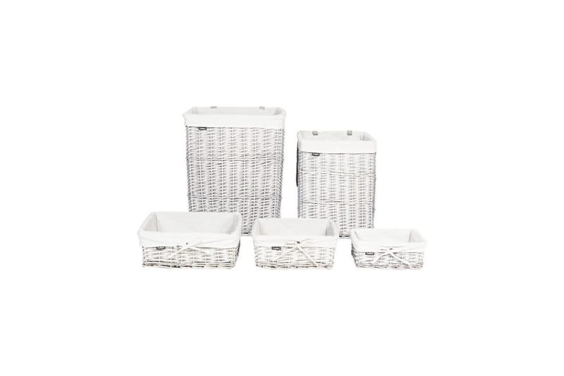 Vasketøjskurve Ella Hvid - Hvid - Hus & renovering - Køkken & bad - Badeværelse - Badeværelsestilbehør