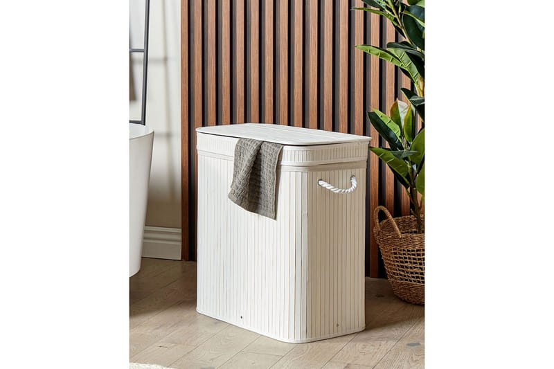 Vasketøjskurve Kalthota Hvid - Hvid - Opbevaring - Opbevaring til sm�åting - Kurve - Flettet kurv & rattankurv