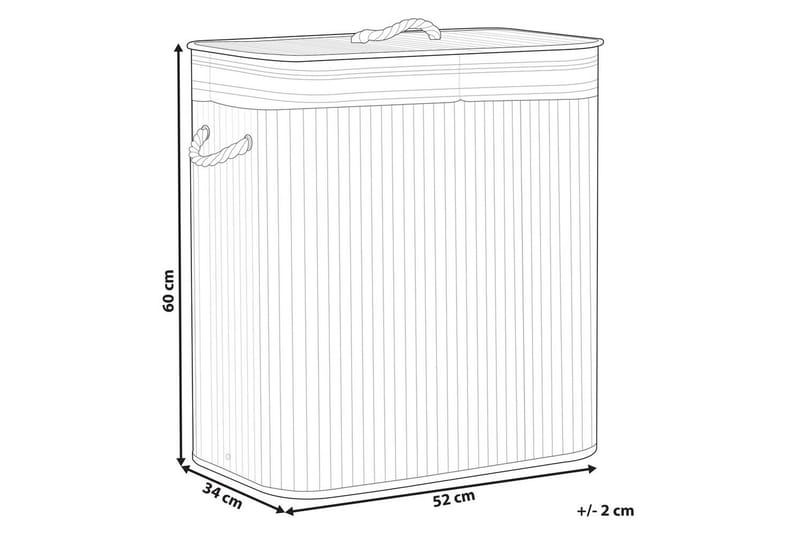Vasketøjskurve Kalthota Hvid - Hvid - Opbevaring - Opbevaring til småting - Kurve - Flettet kurv & rattankurv