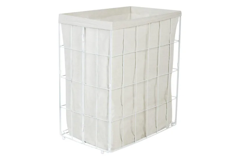 Vasketøjskurve Mirissa Hvid/lys træ - Hvid/lys træ - Hus & renovering - Køkken & bad - Badeværelse - Badeværelsestilbehør