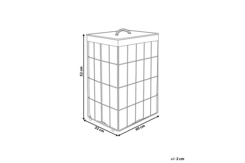 Vasketøjskurve Mirissa Hvid/lys træ - Hvid/lys træ - Hus & renovering - Køkken & bad - Badeværelse - Badeværelsestilbehør
