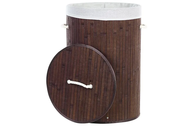 Vasketøjskurve Sannar Brun/Hvid - Brun/Hvid - Hus & renovering - Køkken & bad - Badeværelse - Badeværelsestilbehør