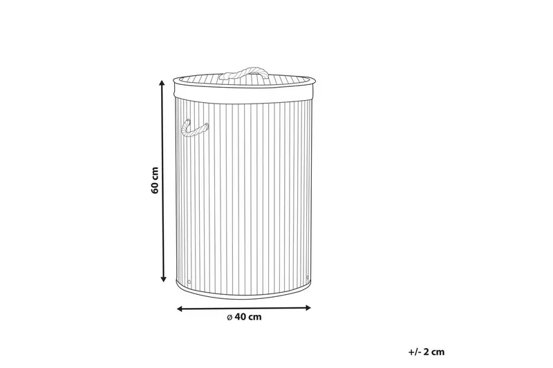 Vasketøjskurve Sannar Brun/Hvid - Brun/Hvid - Hus & renovering - Køkken & bad - Badeværelse - Badeværelsestilbehør