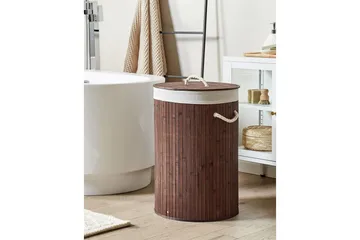 Vasketøjskurve Sannar Brun/Hvid - Brun/Hvid - Hus & renovering - Køkken & bad - Badeværelse - Badeværelsestilbehør