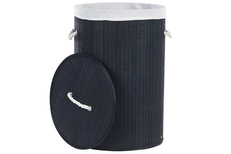 Vasketøjskurve Sannar Sort/Hvid - Sort/Hvid - Hus & renovering - Køkken & bad - Badeværelse - Badeværelsestilbehør