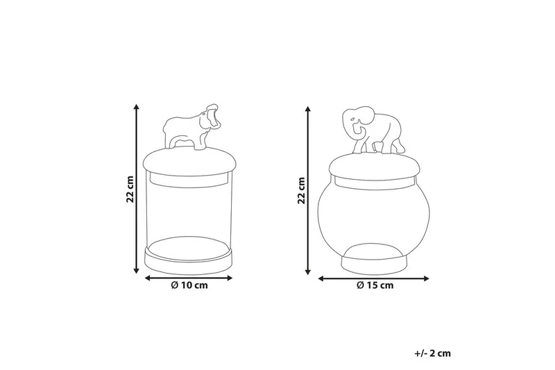 Lille badeværelsesskab Laki sæt af 2 - Opbevaring - Opbevaring til småting - Kurve & kasser