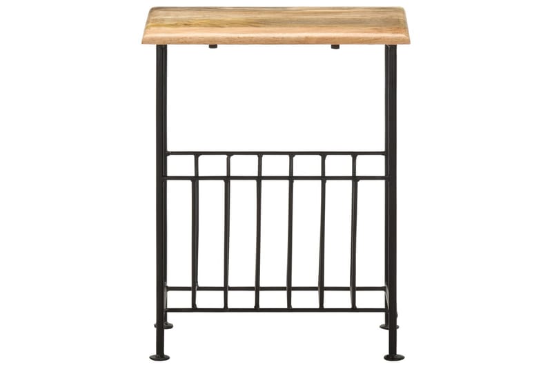 Magasinholder 40X30X50 cm Massivt Mangotræ Og Stål - Opbevaring - Opbevaring til småting