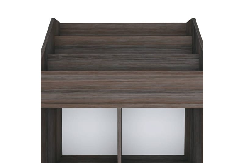 magasinholder til børn 71x30x114 cm spånplade grå og sonoma- - Grå - Opbevaring - Opbevaring til småting