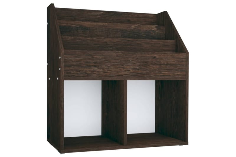 magasinholder til børn 71x30x78,5 cm spånplade røget eg - Brun - Opbevaring - Opbevaring til småting