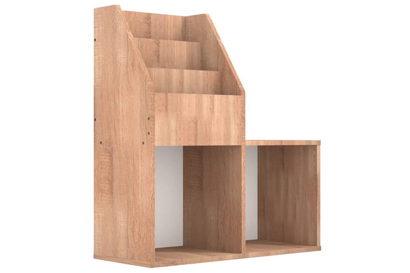 magasinholder til børn 71x30x78,5 cm spånplade sonoma-eg - Brun - Opbevaring - Opbevaring til småting