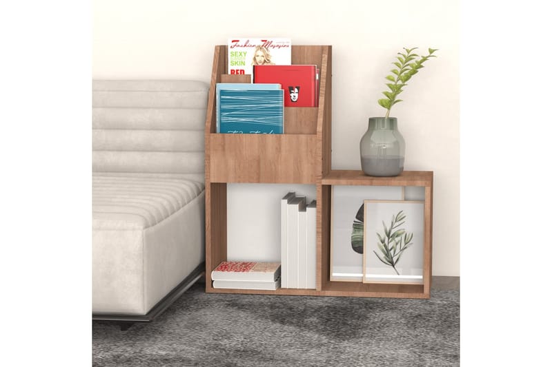 magasinholder til børn 71x30x78,5 cm spånplade sonoma-eg - Brun - Opbevaring - Opbevaring til småting