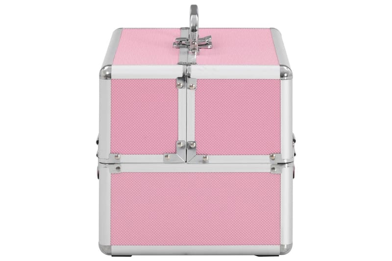 makeupkuffert 22 x 30 x 21 cm pink aluminium - Opbevaring - Opbevaring til småting