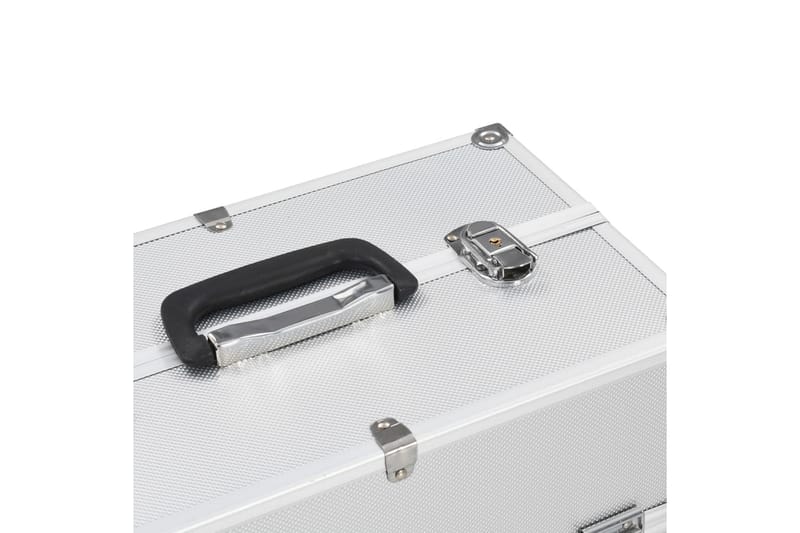 makeupkuffert 37 x 24 x 35 cm sølvfarvet aluminium - Opbevaring - Opbevaring til småting