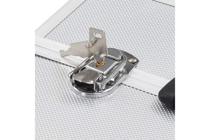 makeupkuffert 37 x 24 x 35 cm sølvfarvet aluminium - Opbevaring - Opbevaring til småting